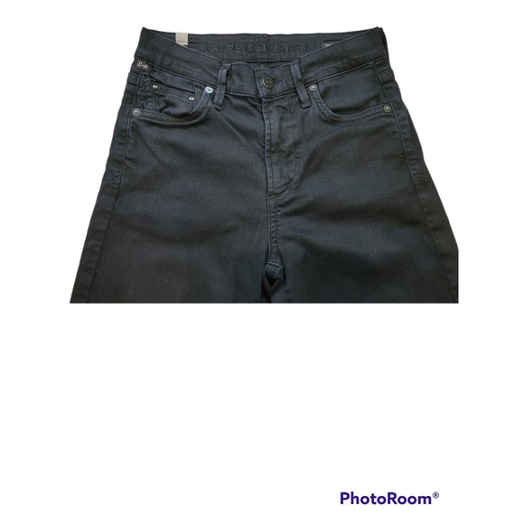 Aritzia Citizens of Humanity Rocket High Rise Jeans Black Diamond 25 - Picture 4 of 12